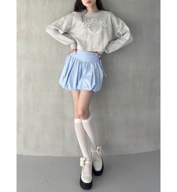 CALNAMUR「RIBBON COLLEGE LOGO SWEAT/リボンカレッジロゴスウェット」|Tシャツ・カットソー|