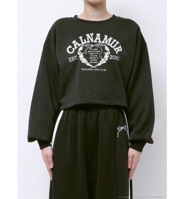 CALNAMUR「RIBBON COLLEGE LOGO SWEAT/リボンカレッジロゴスウェット」|Tシャツ・カットソー|