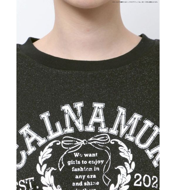 CALNAMUR「RIBBON COLLEGE LOGO SWEAT/リボンカレッジロゴスウェット」|Tシャツ・カットソー|