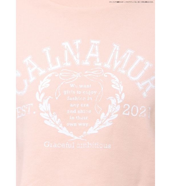 CALNAMUR「RIBBON COLLEGE LOGO SWEAT/リボンカレッジロゴスウェット」|Tシャツ・カットソー|