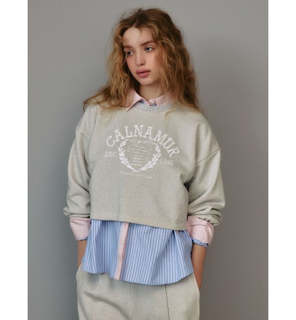 CALNAMUR「RIBBON COLLEGE LOGO SWEAT/リボンカレッジロゴスウェット」|Tシャツ・カットソー|
