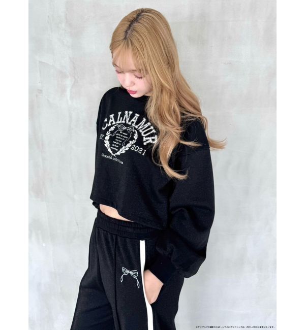 CALNAMUR「RIBBON COLLEGE LOGO SWEAT/リボンカレッジロゴスウェット」|Tシャツ・カットソー|