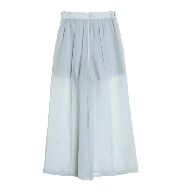 CALNAMUR「SHEER LAYERED SWEAT SHORT PT/シアーレイヤードスウェットショートパンツ」|その他|ライトグレー