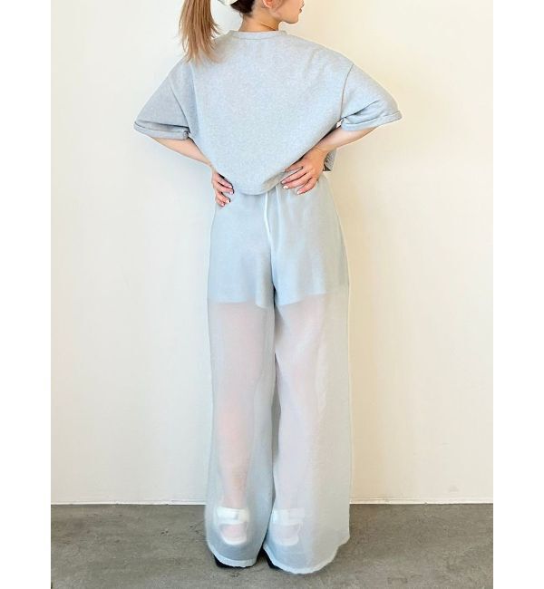 CALNAMUR「SHEER LAYERED SWEAT SHORT PT/シアーレイヤードスウェットショートパンツ」|その他|