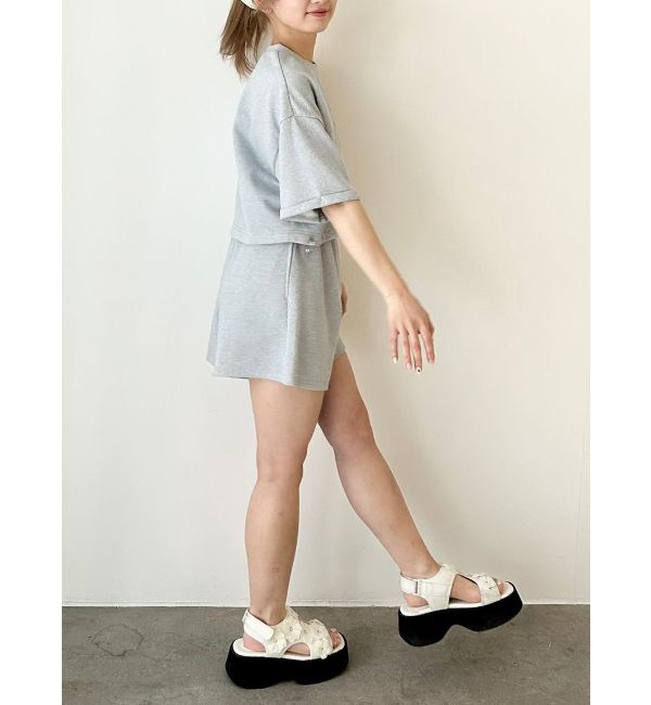 CALNAMUR「SHEER LAYERED SWEAT SHORT PT/シアーレイヤードスウェットショートパンツ」|その他|