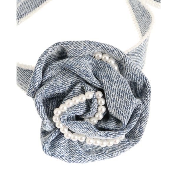 CALNAMUR「DENIM ROSE CHOKER」|その他|