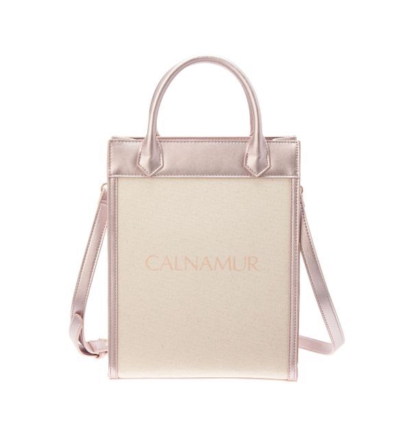 CALNAMUR「LOGO CANVAS TOTE/ロゴキャンバストートバッグ」|その他|ピンク