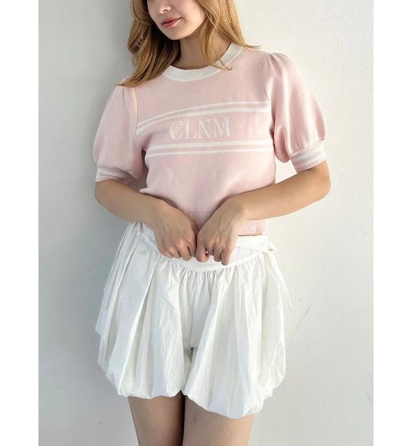 CALNAMUR「LOGO JACQUARD KNIT/ロゴジャガードニット」|ニット・セーター|