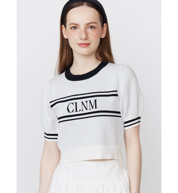 CALNAMUR「LOGO JACQUARD KNIT/ロゴジャガードニット」|ニット・セーター|