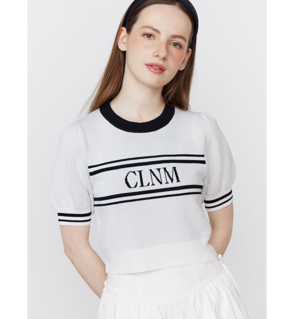 CALNAMUR「LOGO JACQUARD KNIT/ロゴジャガードニット」|ニット・セーター|