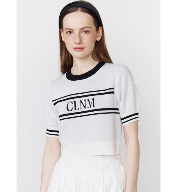 CALNAMUR「LOGO JACQUARD KNIT/ロゴジャガードニット」|ニット・セーター|