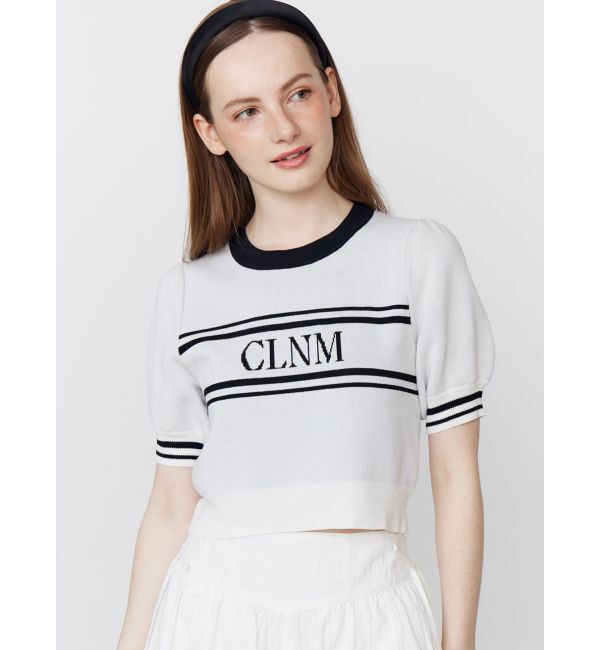 CALNAMUR「LOGO JACQUARD KNIT/ロゴジャガードニット」|ニット・セーター|