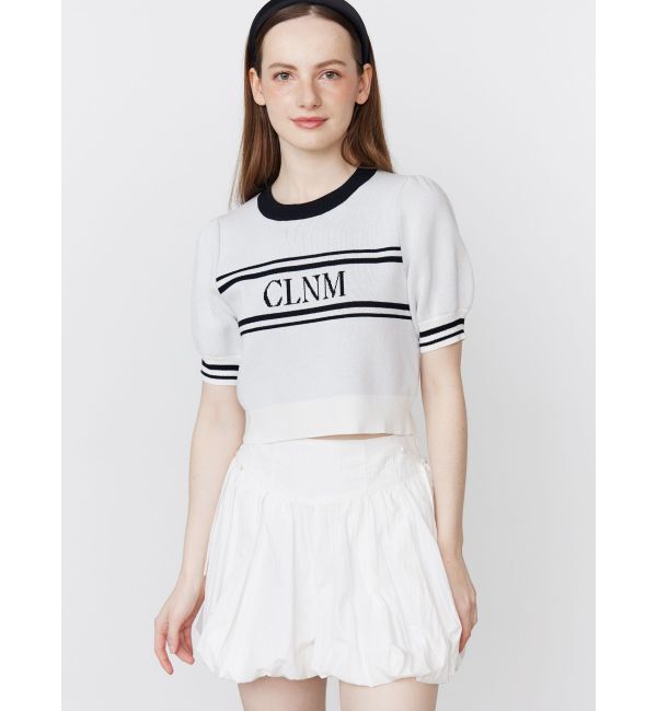 CALNAMUR「LOGO JACQUARD KNIT/ロゴジャガードニット」|ニット・セーター|