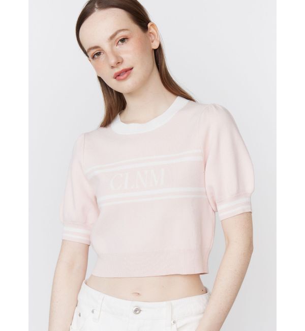 CALNAMUR「LOGO JACQUARD KNIT/ロゴジャガードニット」|ニット・セーター|