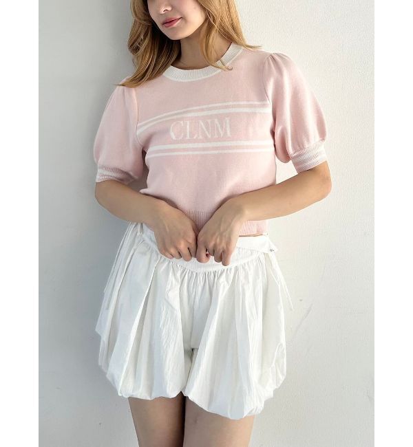 CALNAMUR「LOGO JACQUARD KNIT/ロゴジャガードニット」|ニット・セーター|