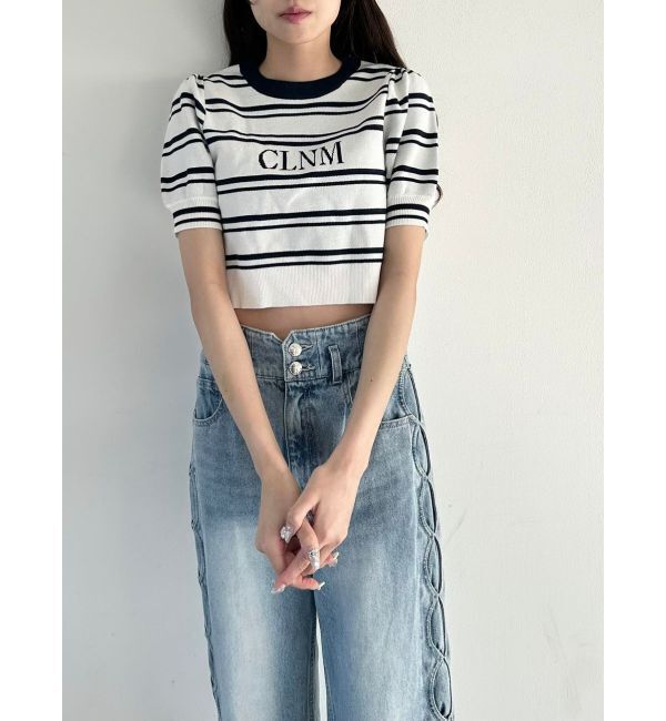 CALNAMUR「LOGO JACQUARD KNIT/ロゴジャガードニット」|ニット・セーター|