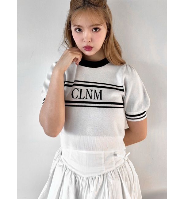 CALNAMUR「LOGO JACQUARD KNIT/ロゴジャガードニット」|ニット・セーター|