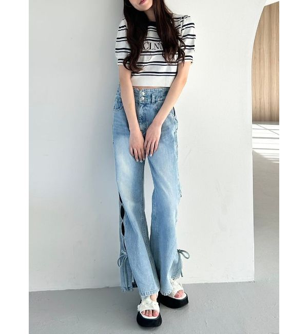 CALNAMUR「LOGO JACQUARD KNIT/ロゴジャガードニット」|ニット・セーター|