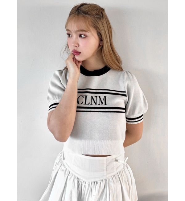 CALNAMUR「LOGO JACQUARD KNIT/ロゴジャガードニット」|ニット・セーター|