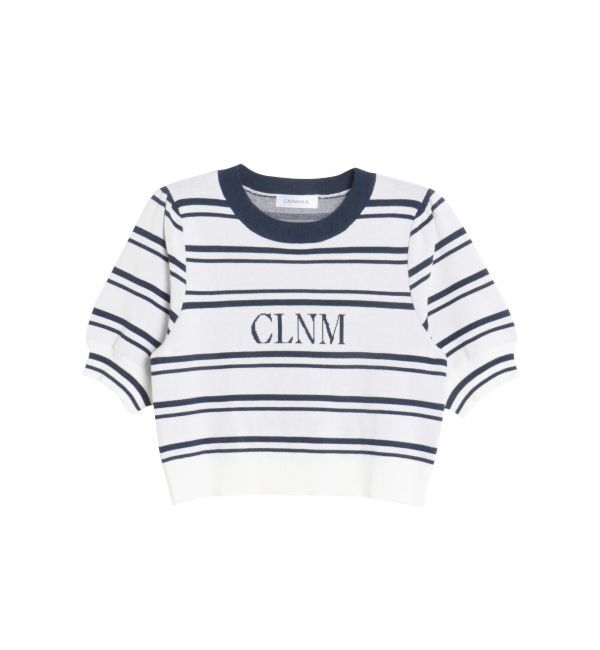 CALNAMUR「LOGO JACQUARD KNIT/ロゴジャガードニット」|ニット・セーター|