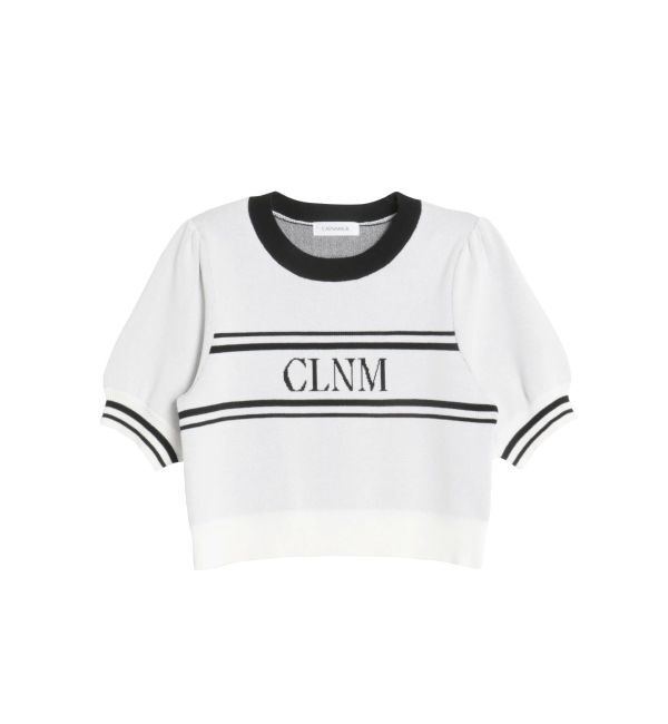 CALNAMUR「LOGO JACQUARD KNIT/ロゴジャガードニット」|ニット・セーター|