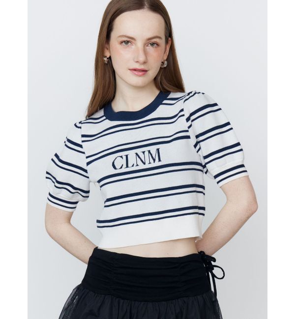 CALNAMUR「LOGO JACQUARD KNIT/ロゴジャガードニット」|ニット・セーター|