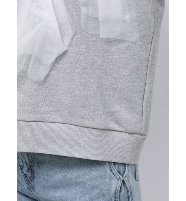 CALNAMUR「2WAY RIBBON SWEAT/２WAYリボンスウェット」|Tシャツ・カットソー|