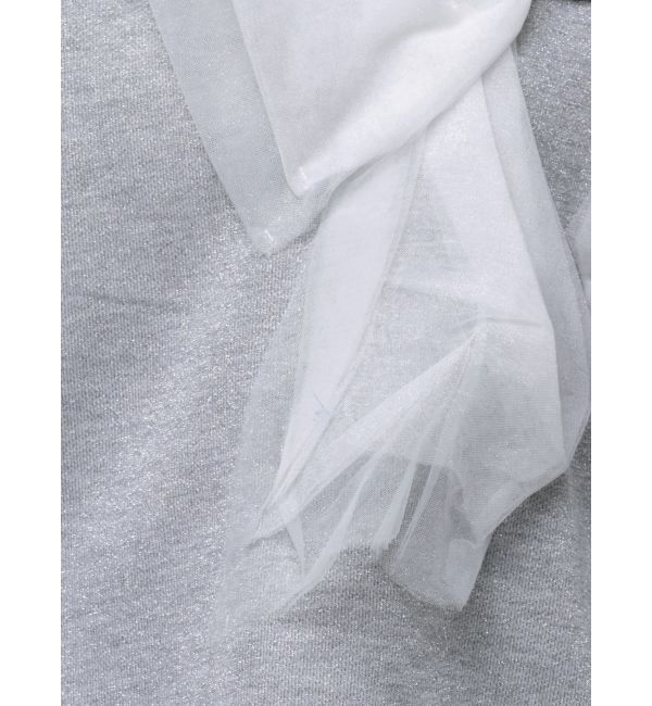 CALNAMUR「2WAY RIBBON SWEAT/２WAYリボンスウェット」|Tシャツ・カットソー|