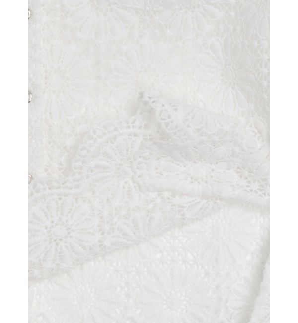 CALNAMUR「FLOWER LACE HALF SLEEVE SHIRTS/フラワーレースハーフスリーブシャツ」|シャツ・ブラウス|