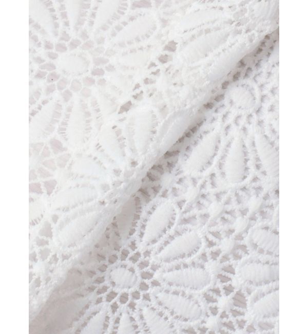 CALNAMUR「FLOWER LACE HALF SLEEVE SHIRTS/フラワーレースハーフスリーブシャツ」|シャツ・ブラウス|