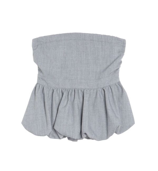 CALNAMUR「BALLOON BARE TOPS/バルーンベアトップス」|シャツ・ブラウス|グレー