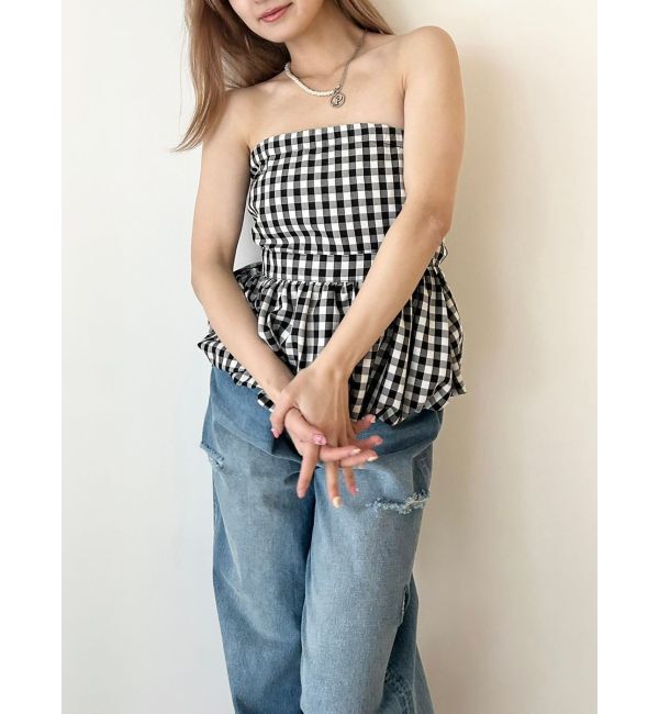 CALNAMUR「BALLOON BARE TOPS/バルーンベアトップス」|シャツ・ブラウス|