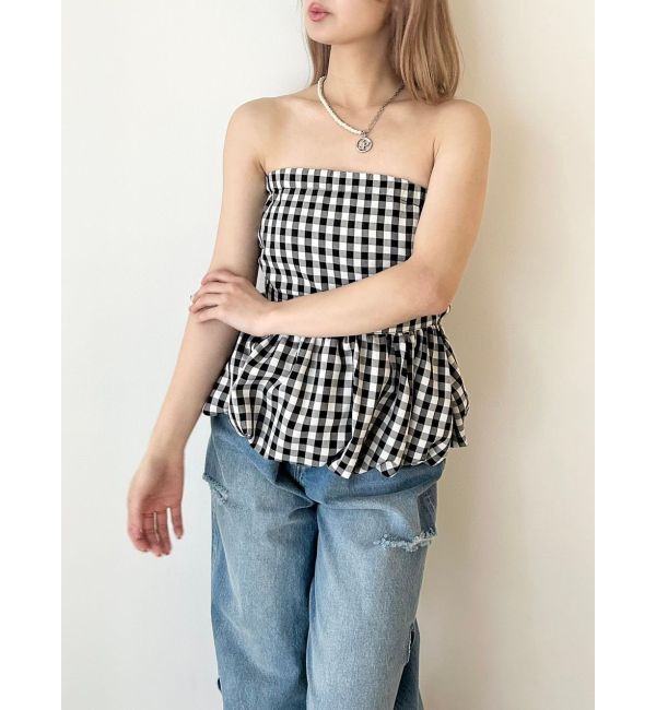 CALNAMUR「BALLOON BARE TOPS/バルーンベアトップス」|シャツ・ブラウス|