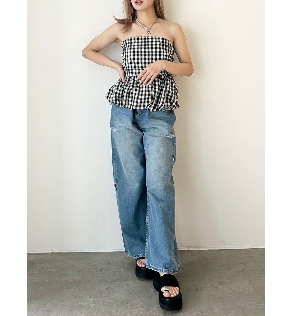 CALNAMUR「BALLOON BARE TOPS/バルーンベアトップス」|シャツ・ブラウス|