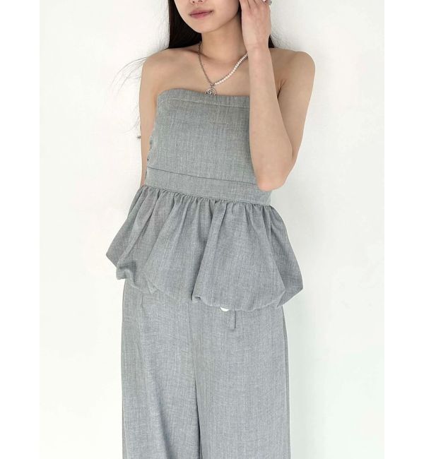 CALNAMUR「BALLOON BARE TOPS/バルーンベアトップス」|シャツ・ブラウス|