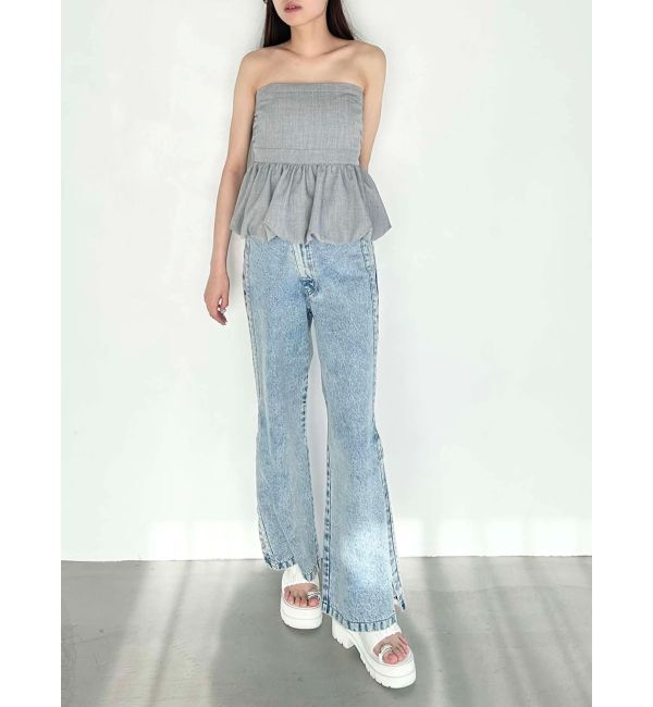 CALNAMUR「BALLOON BARE TOPS/バルーンベアトップス」|シャツ・ブラウス|