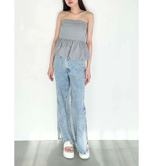 CALNAMUR「BALLOON BARE TOPS/バルーンベアトップス」|シャツ・ブラウス|