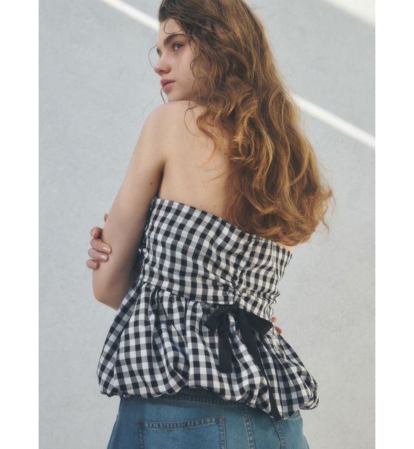 CALNAMUR「BALLOON BARE TOPS/バルーンベアトップス」|シャツ・ブラウス|