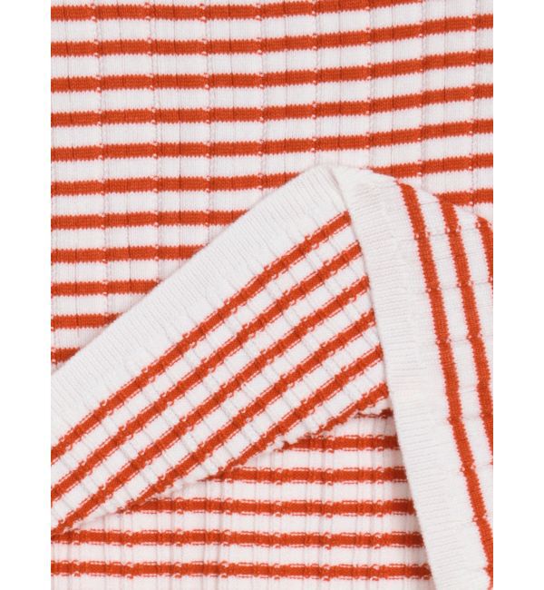 CALNAMUR「BOEDER OFFSHOULDER KNIT PO/ボーダーオフショルダーニットプルオーバー」|ニット・セーター|