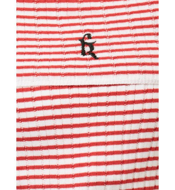 CALNAMUR「BOEDER OFFSHOULDER KNIT PO/ボーダーオフショルダーニットプルオーバー」|ニット・セーター|