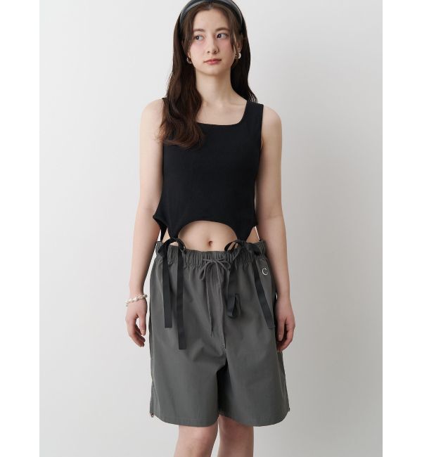 CALNAMUR「CUP IN RIBBON TANK TOP/カップインリボンタンクトップ」|Tシャツ・カットソー|