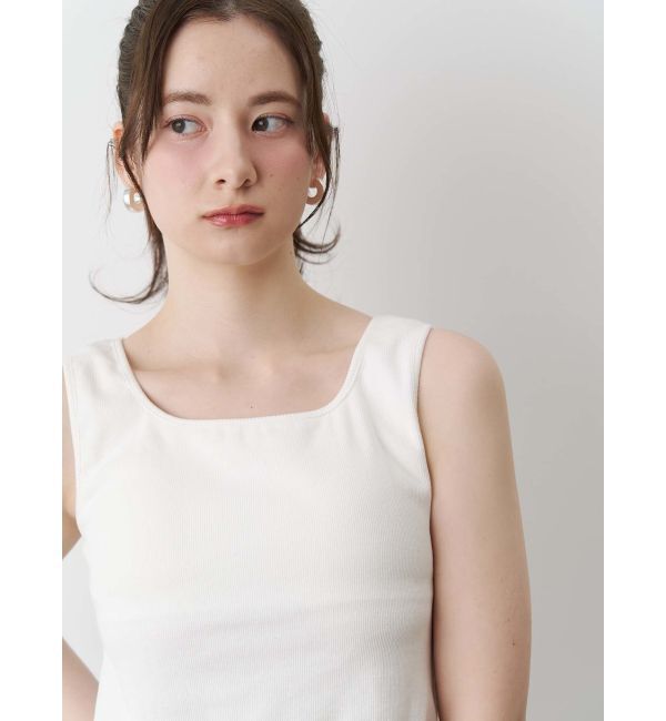 CALNAMUR「CUP IN RIBBON TANK TOP/カップインリボンタンクトップ」|Tシャツ・カットソー|