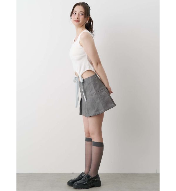 CALNAMUR「CUP IN RIBBON TANK TOP/カップインリボンタンクトップ」|Tシャツ・カットソー|