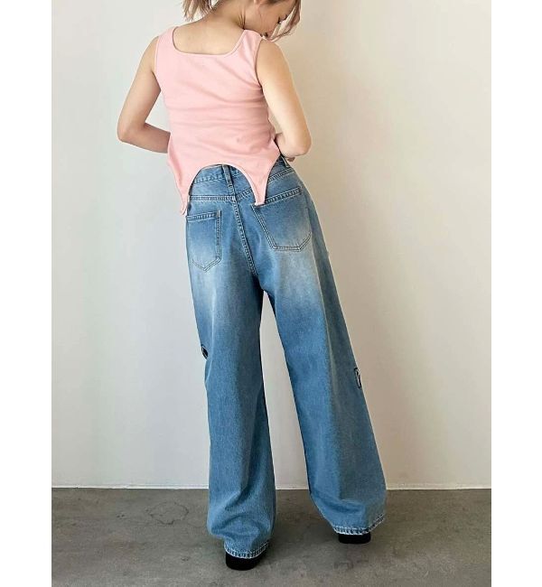 CALNAMUR「CUP IN RIBBON TANK TOP/カップインリボンタンクトップ」|Tシャツ・カットソー|