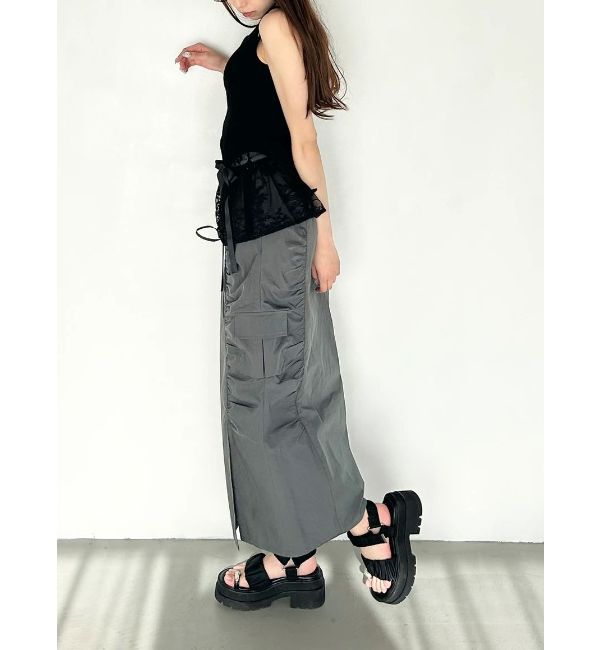 CALNAMUR「CUP IN RIBBON TANK TOP/カップインリボンタンクトップ」|Tシャツ・カットソー|