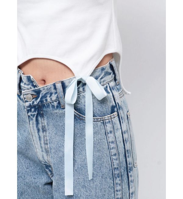 CALNAMUR「CUP IN RIBBON TANK TOP/カップインリボンタンクトップ」|Tシャツ・カットソー|