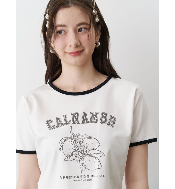 CALNAMUR「COLOR SCHEME LEMON PRINT TEE/カラースキームレモンプリントTシャツ」|Tシャツ・カットソー|