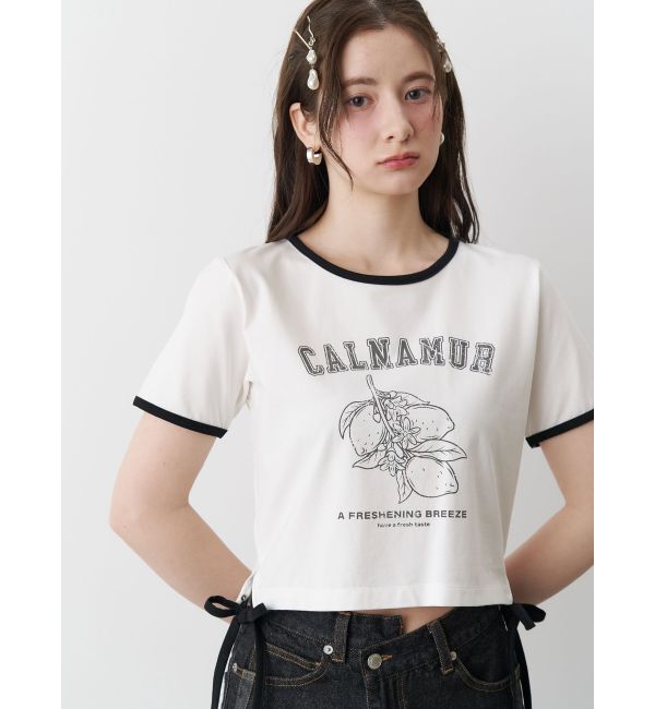 CALNAMUR「COLOR SCHEME LEMON PRINT TEE/カラースキームレモンプリントTシャツ」|Tシャツ・カットソー|
