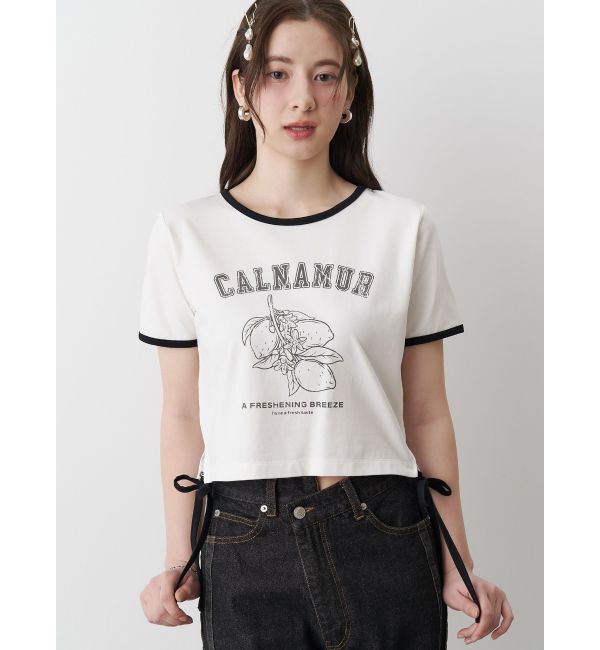 CALNAMUR「COLOR SCHEME LEMON PRINT TEE/カラースキームレモンプリントTシャツ」|Tシャツ・カットソー|