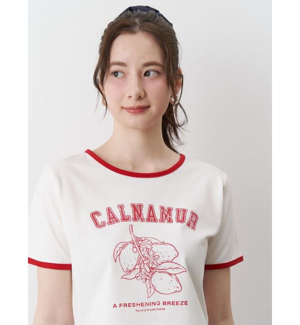 CALNAMUR「COLOR SCHEME LEMON PRINT TEE/カラースキームレモンプリントTシャツ」|Tシャツ・カットソー|